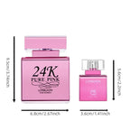 Indulge in Luxury with 24K Pink Fruity Perfume for Women - A Long-Lasting EDP Spray Perfect for Daily Wear, Special Occasions, and Thoughtful Gifts
