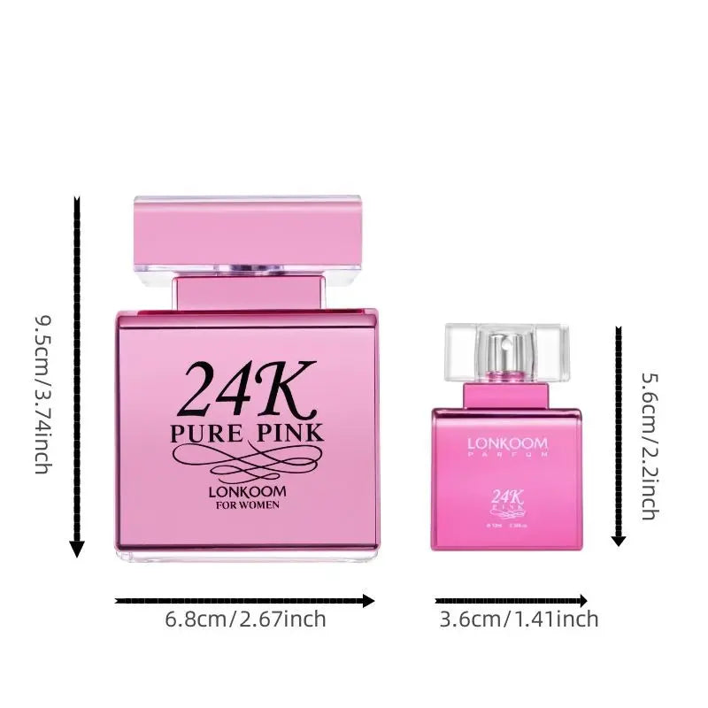 Indulge in Luxury with 24K Pink Fruity Perfume for Women - A Long-Lasting EDP Spray Perfect for Daily Wear, Special Occasions, and Thoughtful Gifts