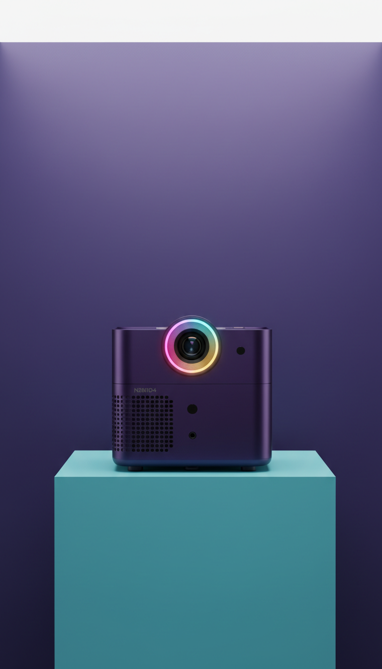 Aurora edition projector with multi-color waves