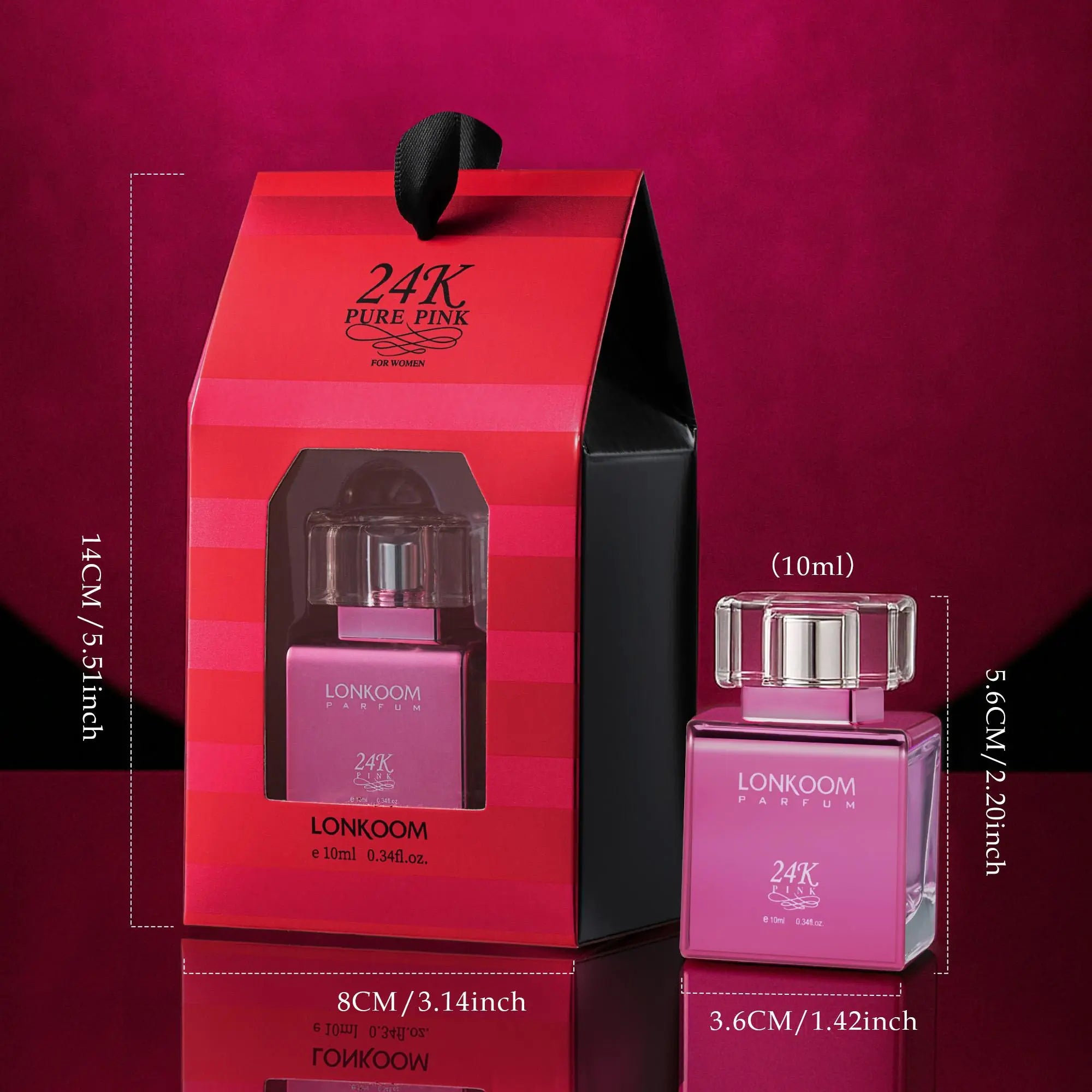 Indulge in Luxury with 24K Pink Fruity Perfume for Women - A Long-Lasting EDP Spray Perfect for Daily Wear, Special Occasions, and Thoughtful Gifts